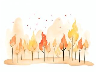 forest fire, destructive forest fire