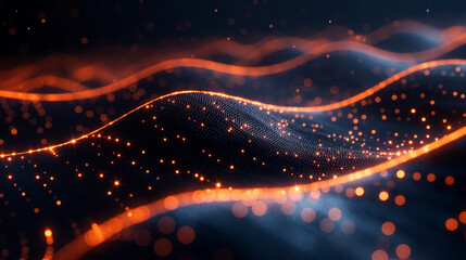 abstract background of fiber optic network cables.