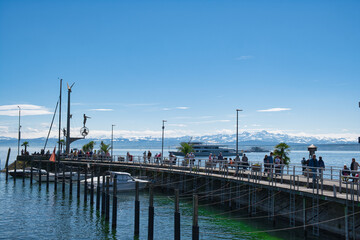 Am Ufer von Merrsburg am Bodensee