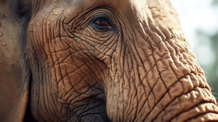 very close up of elephant skin copy space 3D UHD WALLPAPER