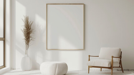 modern living room, minimalistic home, Generative AI