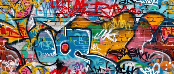 Seamless Graffiti Background Wallpaper