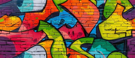 Obraz premium Seamless Graffiti Background Wallpaper
