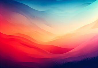 Blurred Abstract Grainy Noise Gradient Background - Colorful Digital Grain Soft Noise Pattern, Lo-Fi Multicolor Vintage Retro VHS Glitch Effect