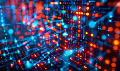 Obraz premium IT specialist monitoring cybersecurity systems, malware detection on computers, digital data protection strategies