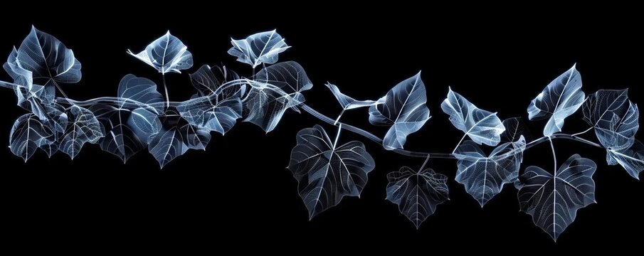 An X-ray of a leafy vine.