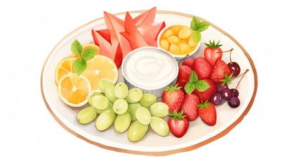 fruit platter, fresh fruit platter