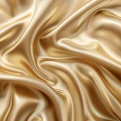 Obraz premium Light pale brown yellow silk satin. Gradient. Dusty gold color. Golden luxury elegant beauty premium abstract background. Shiny, shimmer. Curtain. Drapery. Fabric, cloth texture. Christmas, birthday. 