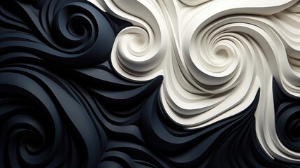 Modern Baroque backdrop swirls pattern. Elegant stucco texture abstract background design.