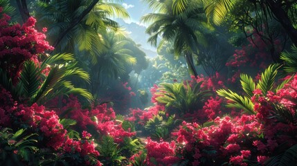 Obraz na płótnie Canvas Tropical background wallpaper