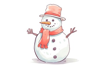 snowman, smiling snowman