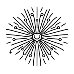 Obraz premium Firework icon, celebration icon, spark icon, party icon, anniversary icon, birthday icon, carnival icon, celebrate icon, festival icon, Christmas icon, event icon, explosion icon, sparkle icon, 