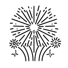 Obraz premium Firework icon, celebration icon, spark icon, party icon, anniversary icon, birthday icon, carnival icon, celebrate icon, festival icon, Christmas icon, event icon, explosion icon, sparkle icon, 