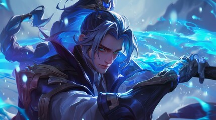 Fantasy superhero gaming wallpaper background