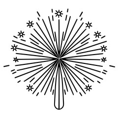 Obraz premium Firework icon, celebration icon, spark icon, party icon, anniversary icon, birthday icon, carnival icon, celebrate icon, festival icon, Christmas icon, event icon, explosion icon, sparkle icon