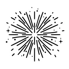 Obraz premium Firework icon, celebration icon, spark icon, party icon, anniversary icon, birthday icon, carnival icon, celebrate icon, festival icon, Christmas icon, event icon, explosion icon, sparkle icon