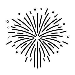 Obraz premium Firework icon, celebration icon, spark icon, party icon, anniversary icon, birthday icon, carnival icon, celebrate icon, festival icon, Christmas icon, event icon, explosion icon, sparkle icon