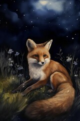 Obraz premium nocturnal animals, mysterious nocturnal animals