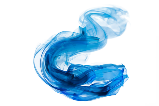 line of magical blue light swirl effects