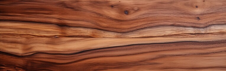 Obraz premium Uninterrupted Grain of Super Long Walnut Wood Planks