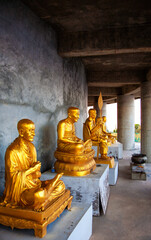 Statue of monks, Island Phuket, Thailand.