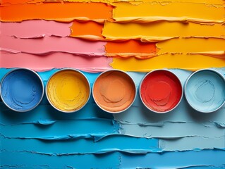 A variety of paint colors can be found in cans, including orange for art, automotive lighting, and wood painting. Tints, shades, and watercolor options available