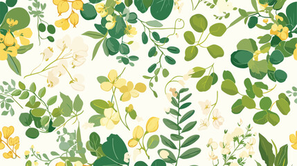 Botanical seamless pattern with Miracle Tree or Mor
