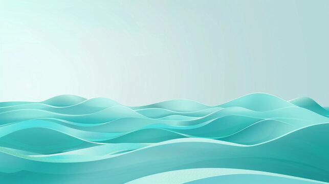 High Definition Minimal Wave Vector Background in Turquoise.