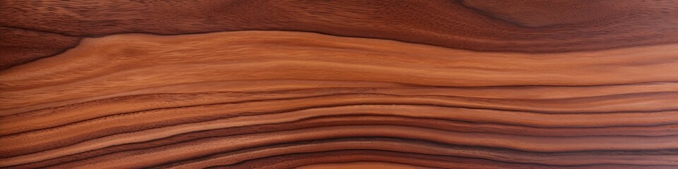 Fototapeta premium Uninterrupted Grain of Super Long Walnut Wood Planks