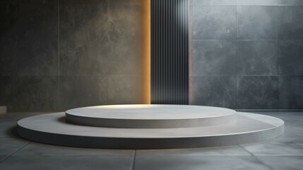 Podium mockup, Abstract podium background, 3d render