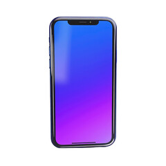 3D Smartphone on white background