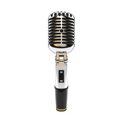 Fototapeta premium 3D Microphone on white background