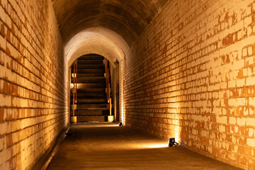 日本軍施設　煉瓦造り　砲台跡