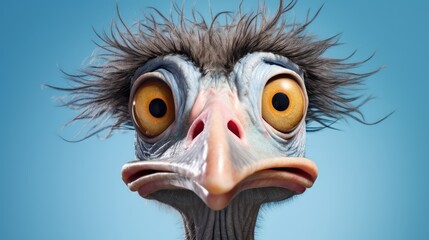 Fototapeta premium Advertising portrait banner funny gray wool UHD WALLPAPER