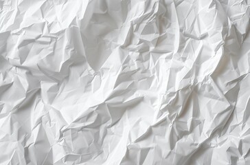Obraz premium Closeup of crumpled white paper texture 