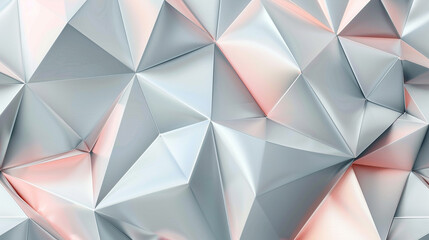Pink and Grey Polygon Background