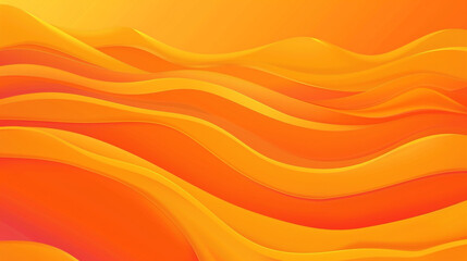 Vibrant Orange Minimal Wave Vector Background with Luxurious Gloss Finish.