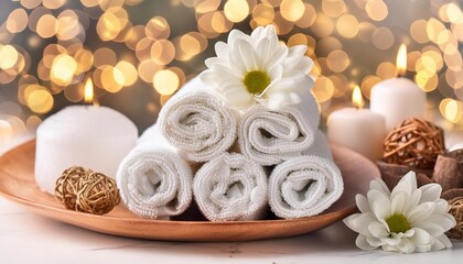 Spa background towel bathroom white massage