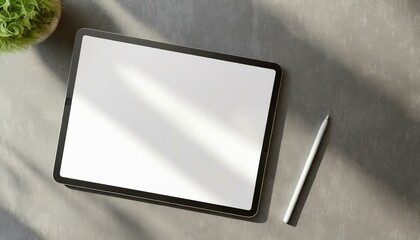 Tablet Mockup for Application Presentation, Web Design or User Interface Design - Template for Representation and Presentation of Design 