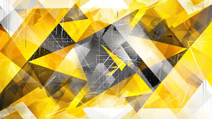 Sunshine Yellow Tech Art with Graphite Accents.