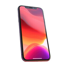 3D Smartphone on white background