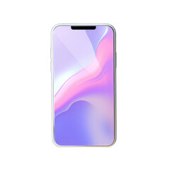 3D Smartphone on white background