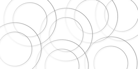 Gradient grey circle banner white background. Vector abstract graphic design banner pattern background template.