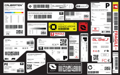 Label pack design. Vector graphic asset for streetwear design. Retro futuristic element in Y2K for apparel, clothing and poster design
