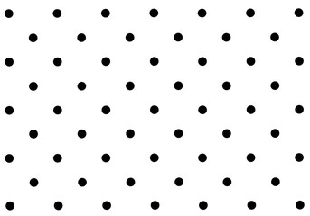 black polka dot seamless pattern background