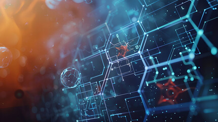 "Scientific Backdrop: Periodic Table and Chemical Structures"
