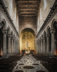 interior view of Viterbo cathedral