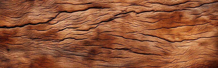 Naklejka premium Exquisite Walnut Tree Bark Texture in Rich Brown