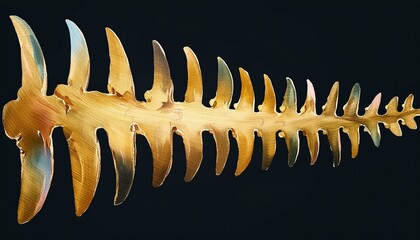 黒背景に和風の金色の抽象的な水彩模様の背景