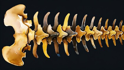 黒背景に和風の金色の抽象的な水彩模様の背景